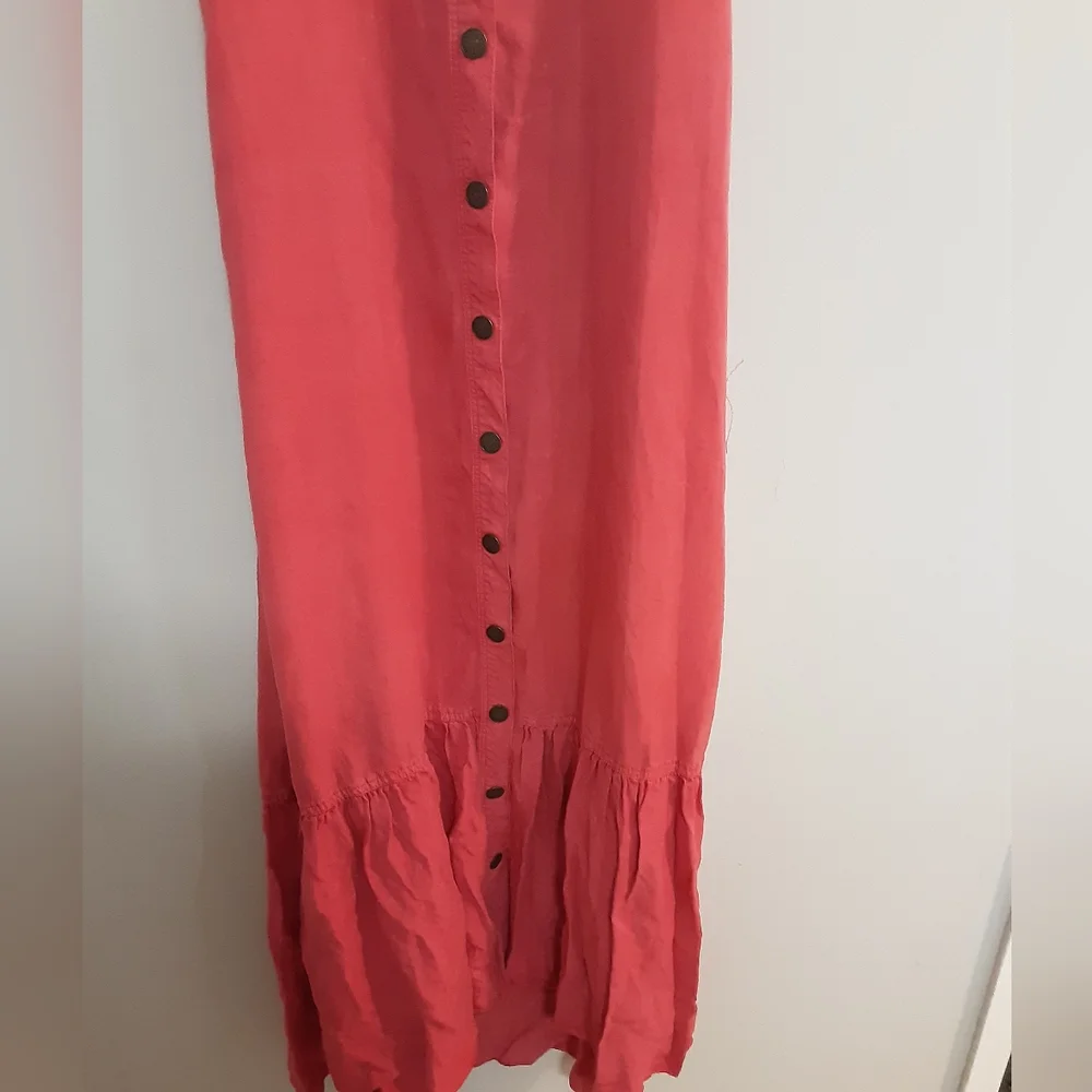 Free People Pink/Red Sleeveless Button-Down Dress Size Xs - Picture 3 of 9